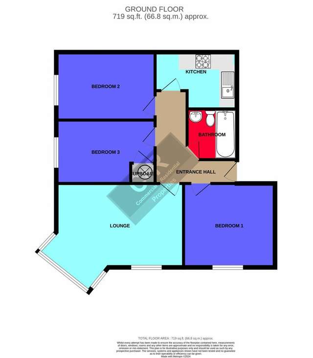 3 bedroom flat to rent